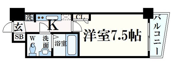 三ノ宮駅 徒歩9分 11階の物件間取画像